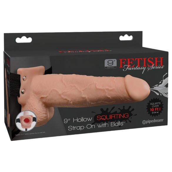 Fetish Strap-On 9 - κοίλο, εκτοξευόμενο ομοίωμα (φυσικό)