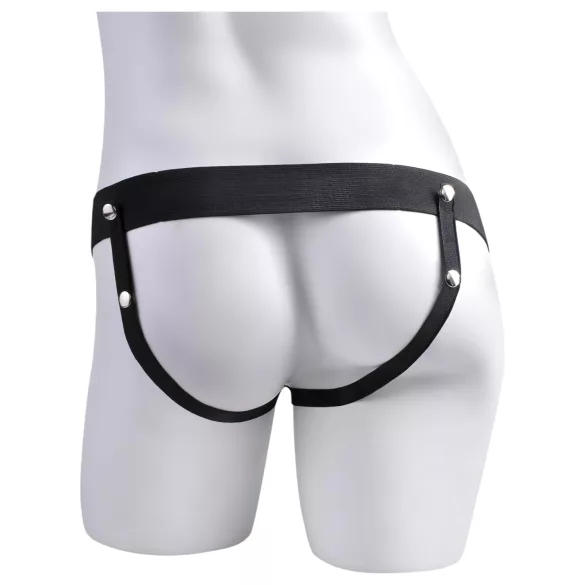 Fetish Strap-On 9 - ομοίωμα με ζώνη - κοίλο, εκσπερματώνει - φυσικό χρώμα