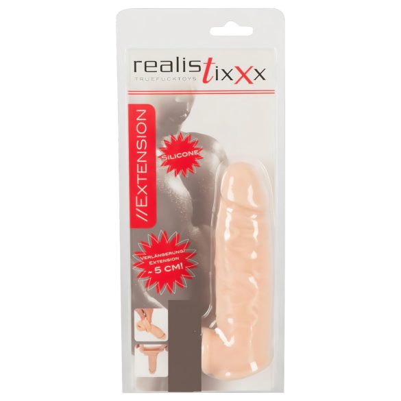 Realistixxx - προέκταση πέους με δαχτυλίδι - 16cm φυσικό