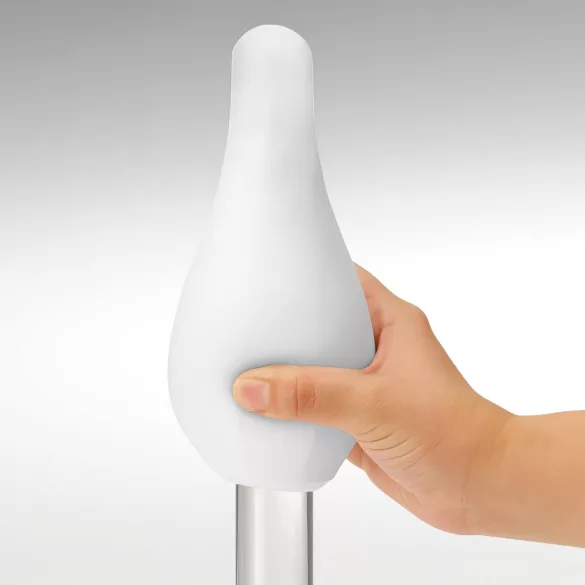 TENGA GEO - ανδρικό αυνανιστήρι με κυματιστή υφή - λευκό (Glacier)