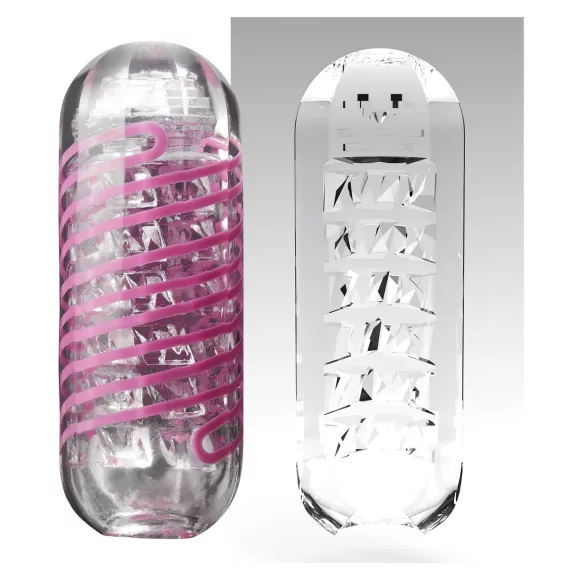 TENGA Spinner Brick - ανδρικό αυνανιστήρι - διαφανές