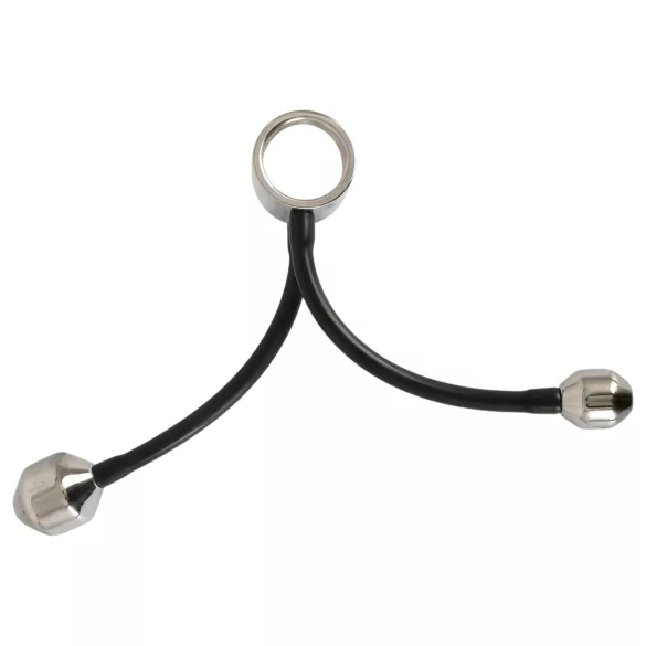 You2Toys - δαχτυλίδι πέους με πρωκικό βάρος - σιλικόνη μαύρο