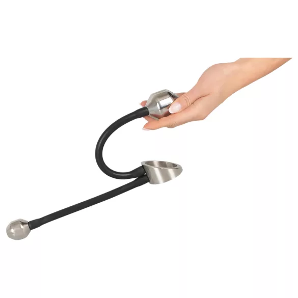 You2Toys - δαχτυλίδι πέους με πρωκικό βάρος - σιλικόνη μαύρο