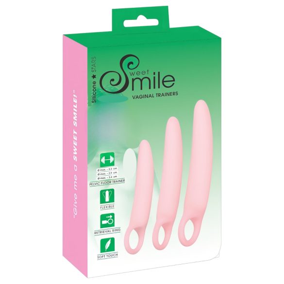 SMILE - Εκπαιδευτές Κόλπου - σετ δονητών - ροζ (3 τεμάχια)