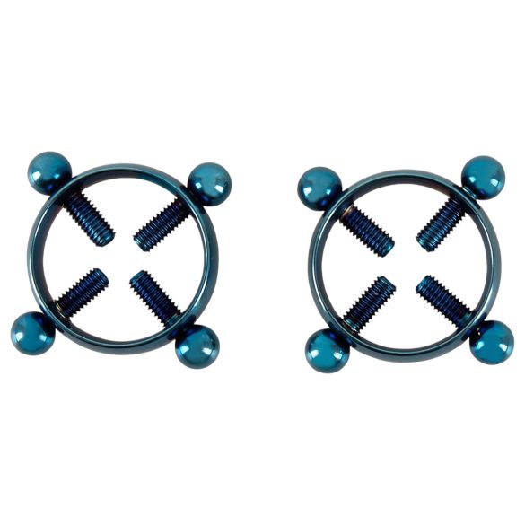 Bad Kitty - σκουλαρίκι θηλής με σπείρωμα - μπλε