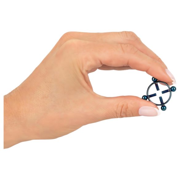 Bad Kitty - σκουλαρίκι θηλής με σπείρωμα - μπλε