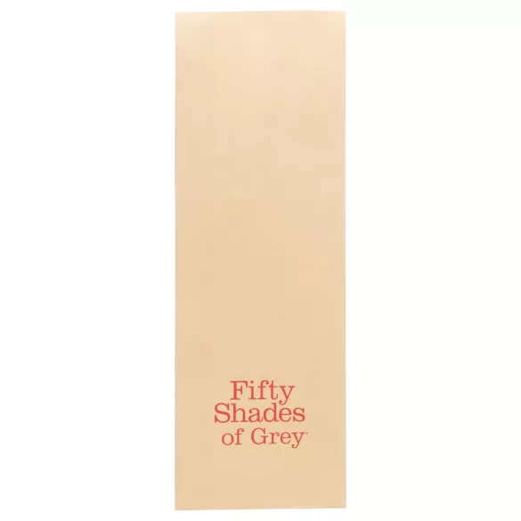 Fifty Shades of Grey - σετ χειροπέδες - δέρμα - μαύρο/κόκκινο