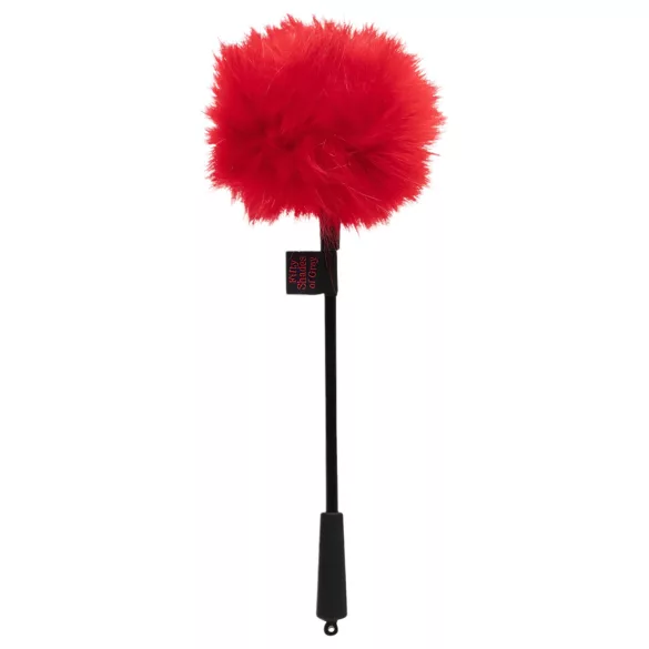 Fifty Shades of Grey - φτερωτό tickler - διπλό χρώμα μαύρο-κόκκινο