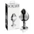 Icicles No. 25 - κωνικό γυάλινο πρωκτικό βύσμα (διάφανο)
