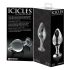 Icicles No. 25 - κωνικό γυάλινο πρωκτικό βύσμα (διάφανο)