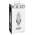 Icicles No. 26: Κωνικό γυάλινο πρωκτικό (διάφανο)