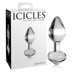   Icicles No. 44 - πρωκτικό βύσμα κωνικό - γυαλί διαφανές