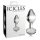 Icicles No. 44 - κωνικός, γυάλινος πρωκτικός δονητής (διάφανος)