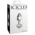 Icicles No. 44 - κωνικός, γυάλινος πρωκτικός δονητής (διάφανος)