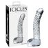 Icicles Νο. 61 - Γυάλινος Δονητής με Πρωτότυπο Ντιζάιν (Διαφανής)
