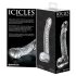 Icicles Νο. 61 - Γυάλινος Δονητής με Πρωτότυπο Ντιζάιν (Διαφανής)