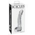 Icicles Νο. 61 - Γυάλινος Δονητής με Πρωτότυπο Ντιζάιν (Διαφανής)