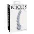 Icicles No. 66 - γυάλινο δονητής καμπυλωτός με σφαίρες - διάφανο