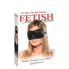   Fetish Deluxe Fantasy - μάσκα ματιών φαρδιά, απαλή - μαύρο