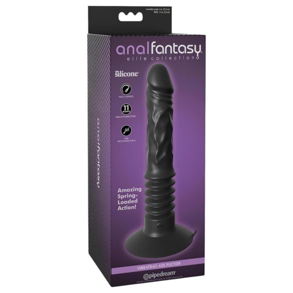 Analfantasy - δονούμενο πρωκτικό αυνανιστήρι - επαναφορτιζόμενο, μαύρο