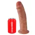 King Cock 10 - μεγάλο δονητή με βεντούζα (25 cm) - σκούρο φυσικό