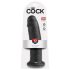 King Cock 10 - δονητής με βεντούζα (25cm) - μαύρος