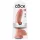 King Cock 9 - μεγάλος δονητής με όρχεις και βεντούζα (23 cm, φυσικό χρώμα)