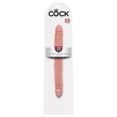   King Cock - διπλό ρεαλιστικό dildo για γυναίκα - 31cm φυσικό χρώμα