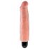 King Cock 7 Stiffy - αδιάβροχος, ρεαλιστικός δονητής (18cm) - φυσικό χρώμα