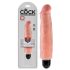 King Cock 7 Stiffy - αδιάβροχος, ρεαλιστικός δονητής (18cm) - φυσικό χρώμα