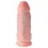 King Cock - δονητής με όρχεις και βεντούζα - 23cm - φυσικό χρώμα