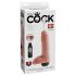 King Cock 8 - Ρεαλιστικό δονητής με εκσπερμάτιση (20 εκ) - φυσικό