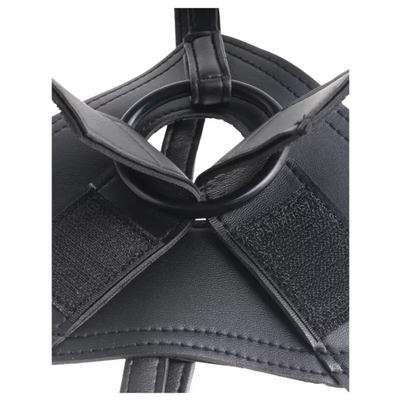 King Cock - στραπόν δονητής με ζώνη - μαύρο - 18cm