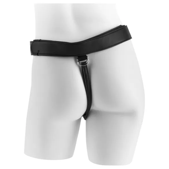 King Cock - στραπόν δονητής με ζώνη - μαύρο - 18cm