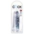 Clear Power 6 - δονητής με βεντούζα (15cm)