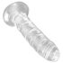 Clear Power 6 - δονητής με βεντούζα (15cm)