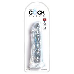   King Cock Clear 8 - ρεαλιστικό μεγάλο δονητής με βεντούζα 20cm