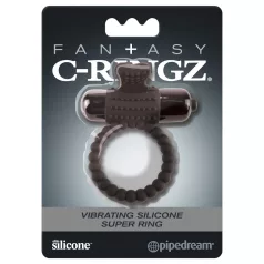   Pipedream Fantasy C-Ringz - δονητικό δαχτυλίδι πέους - μαύρο