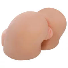   Fuck Me Silly Petite - ανδρικό ομοίωμα κόλπου και πρωκτού - φυσικό χρώμα