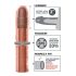 X-TENSION Perfect 3 - ρεαλιστική προσθήκη πέους (22,8 εκ.) - φυσικό χρώμα