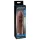 Pipedream X-TENSION Mega 2 - ρεαλιστική προέκταση πέους (20,3 cm) - σκούρο φυσικό