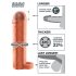 X-TENSION Perfect 1 - Προέκταση πέους με δαχτυλίδι (17,7cm) - φυσικό χρώμα
