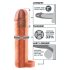 X-TENSION Perfect 2 - επεκτάτης πέους δακτυλίου (19cm) - φυσικό