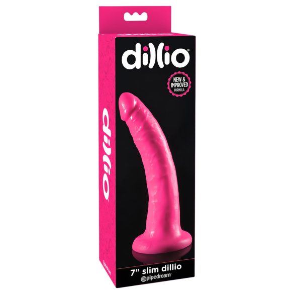 Dillio 7 - Ρεαλιστικό δονητής με βεντούζα (18 εκ) - ροζ