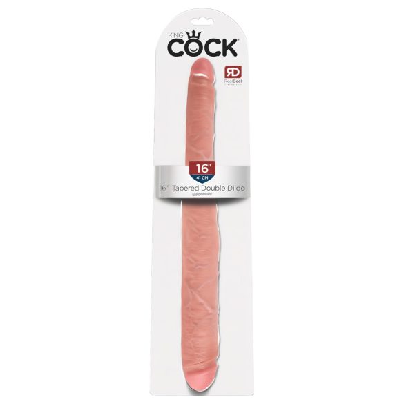King Cock 16 Κωνικό - Ρεαλιστικό Διπλό Ομοίωμα (41cm) - Φυσικό