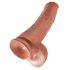 Βασιλιάς Cock 15 - γιγάντιο ομοίωμα (38cm) - σκούρο φυσικό