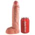 Βασιλικό Strap-on King Cock 10 - Κοίλο Δονητικό Σύστημα 25εκ.