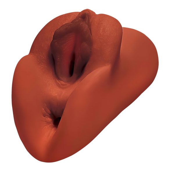 PDX - ανδρικό ρεαλιστικό αυνανιστήρι 2 σε 1 - καφέ