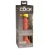 King Cock Elite 6 - ρεαλιστικό δονητής με βεντούζα 15cm - σκούρο