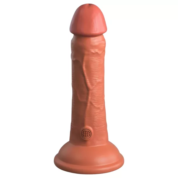 King Cock Elite 6 - ρεαλιστικό δονητής με βεντούζα 15cm - σκούρο